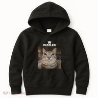 W Rizzler Meme Cat Meme Internet Memes Funny Meme Rizz Genz Kids Hoodie thumb 0