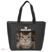 W Rizzler Meme Cat Meme Internet Memes Funny Meme Rizz Genz Tote Bag thumb 0