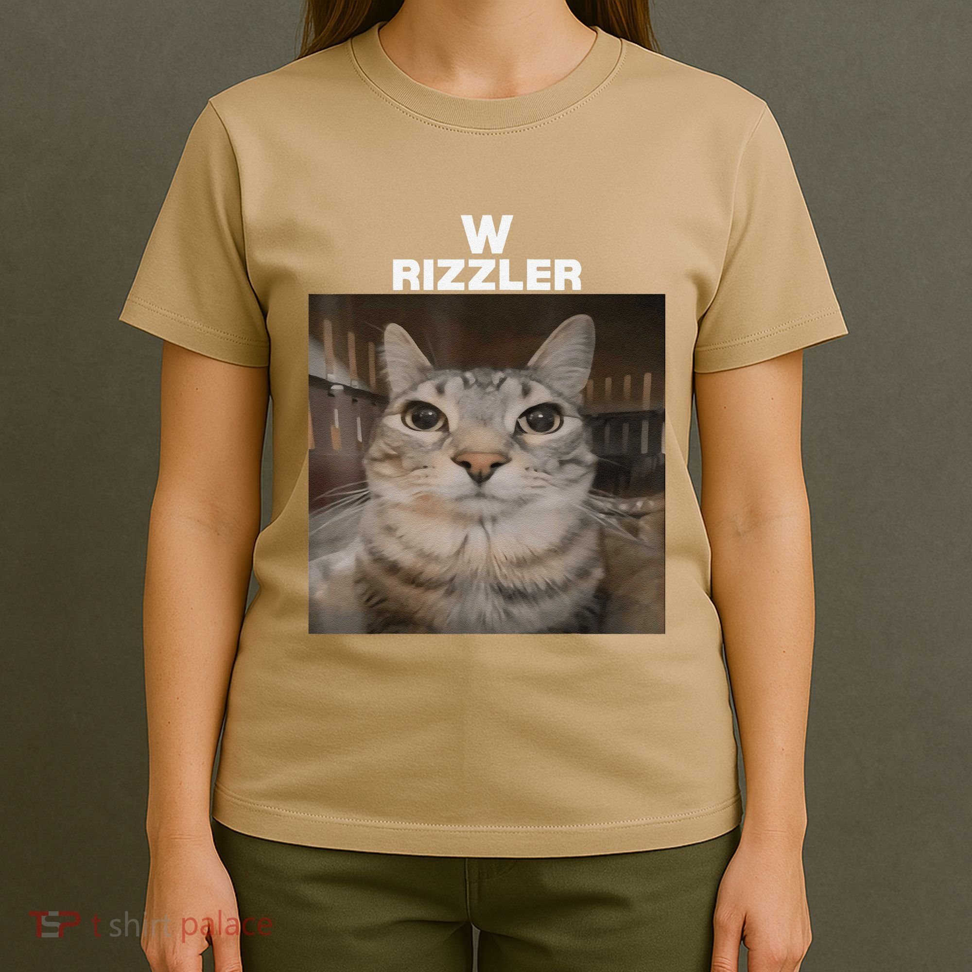 W Rizzler Meme Cat Meme Internet Memes Funny Meme Rizz Genz T-Shirt