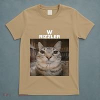W Rizzler Meme Cat Meme Internet Memes Funny Meme Rizz Genz T-Shirt thumb 5