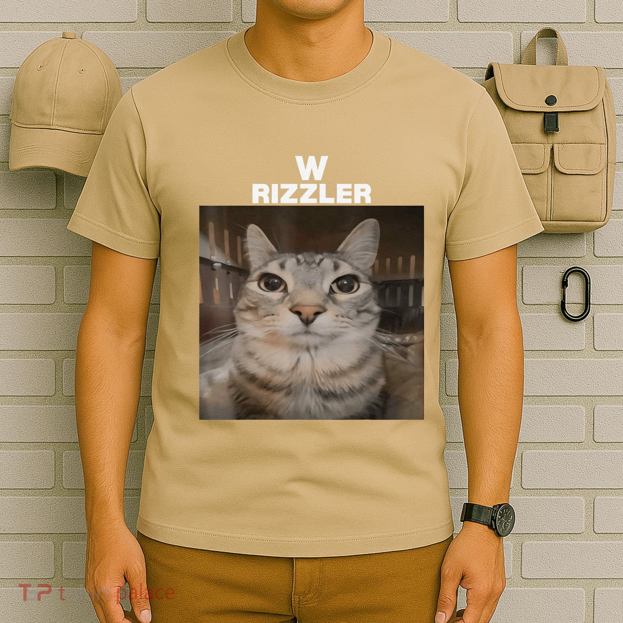 W Rizzler Meme Cat Meme Internet Memes Funny Meme Rizz Genz T-Shirt
