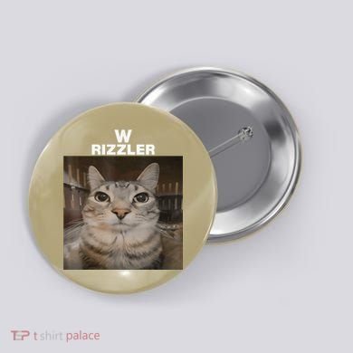 W Rizzler Meme Cat Meme Internet Memes Funny Meme Rizz Genz Button