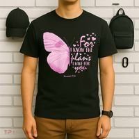 Womens Religious Mom Women Christian Bible Verse Butterfly T-Shirt thumb 6