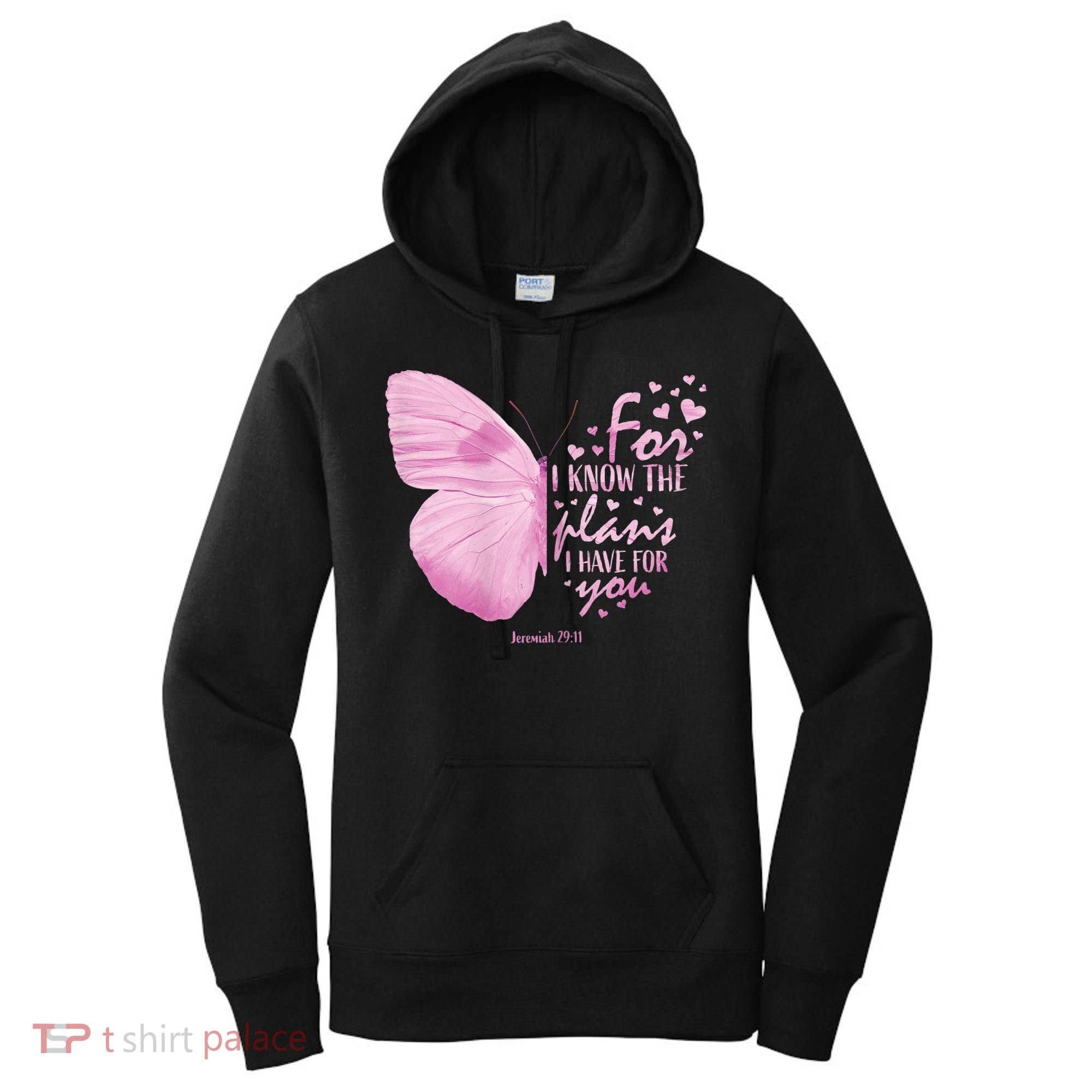 Womens Religious Mom Women Christian Bible Verse Butterfly Women's Hoodie