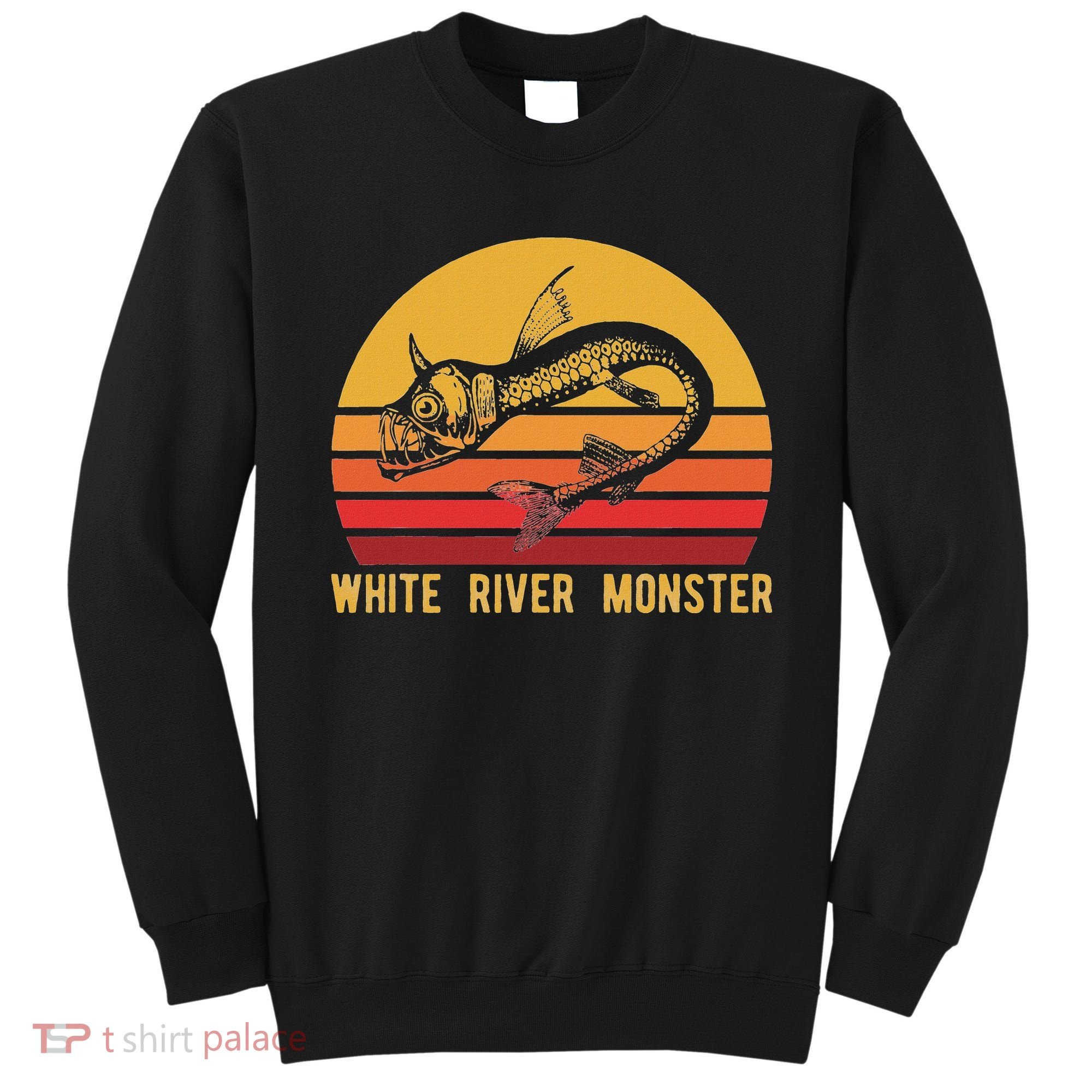 White River Monster Arkansas Cryptid Horned Fish Sweatshirt