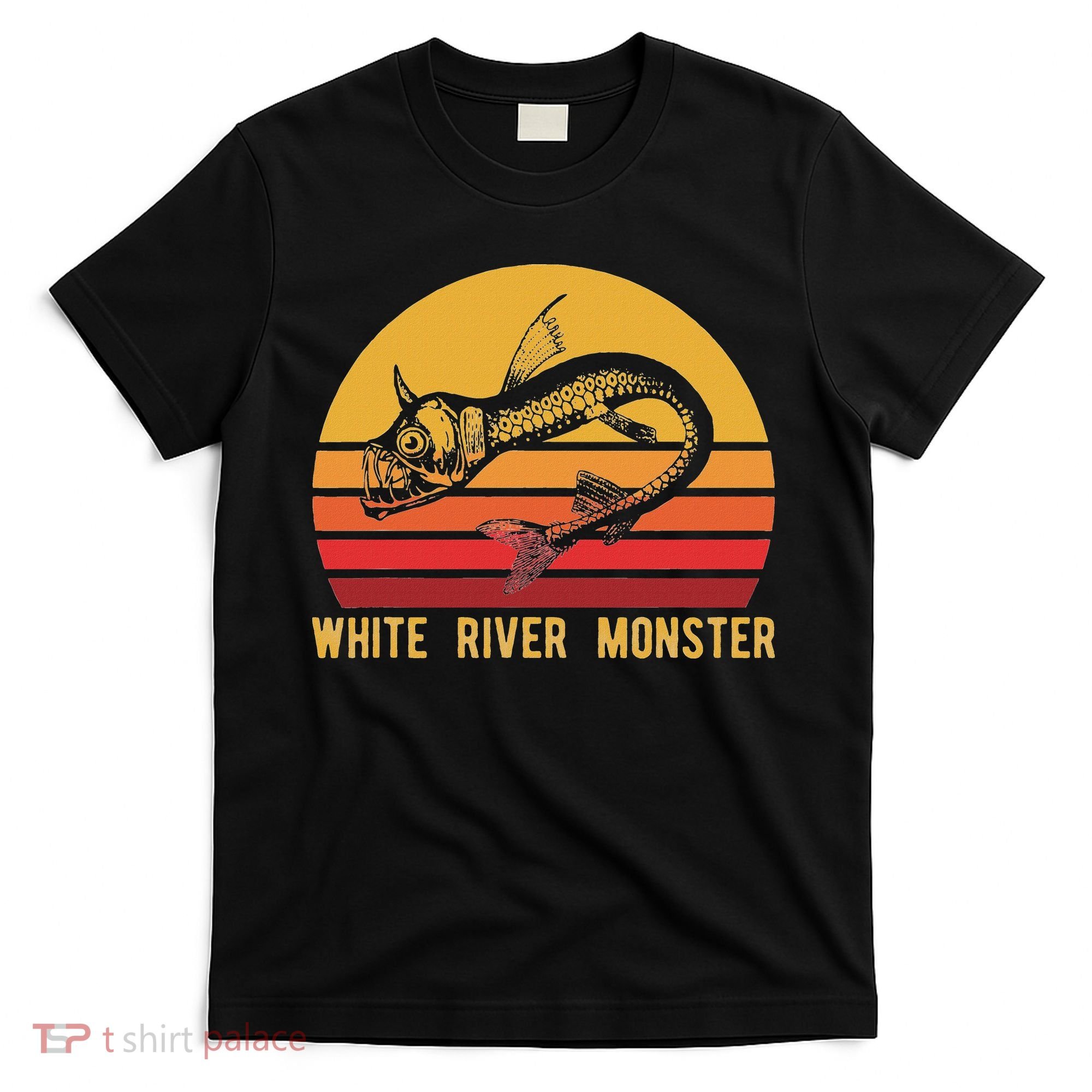 White River Monster Arkansas Cryptid Horned Fish T-Shirt