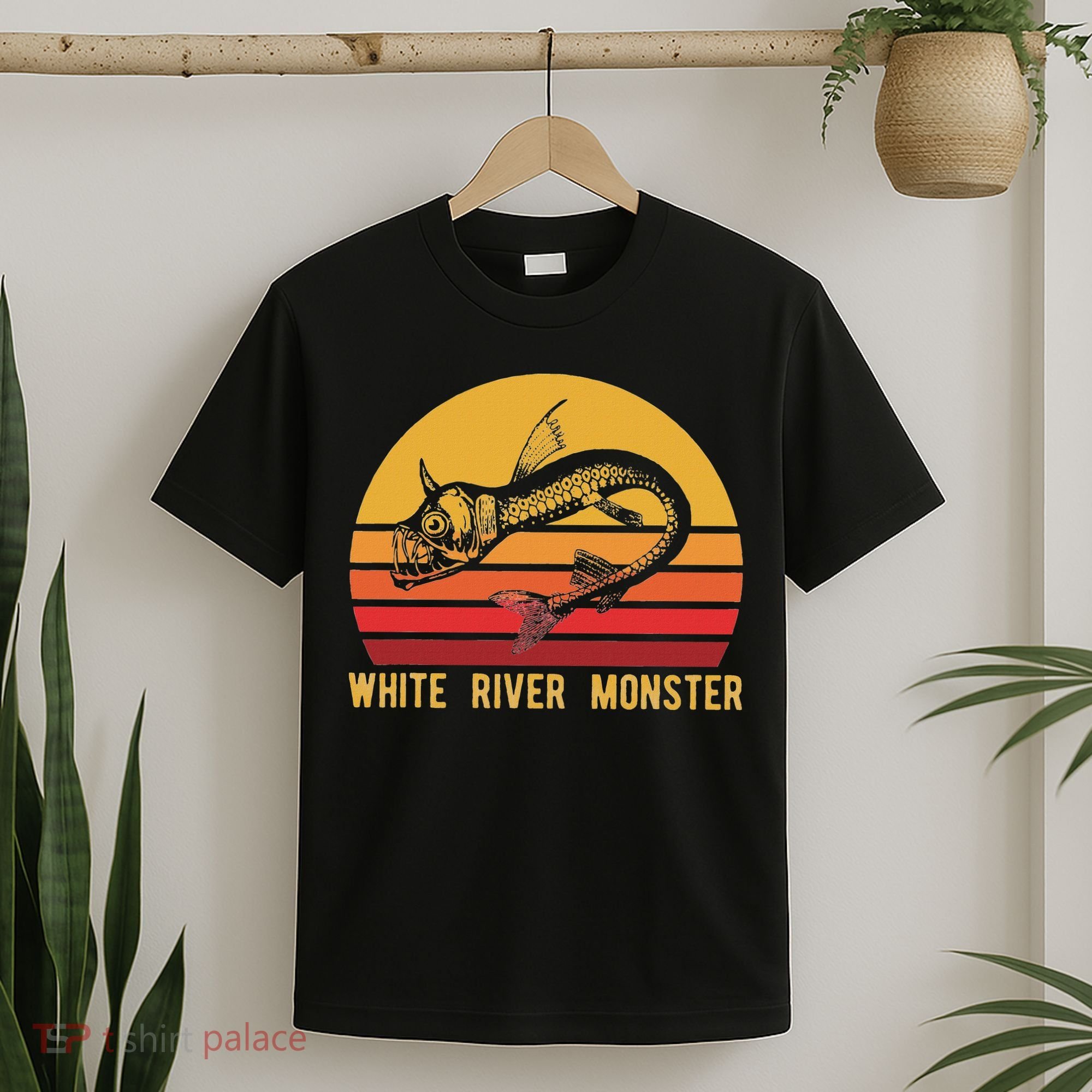 White River Monster Arkansas Cryptid Horned Fish T-Shirt