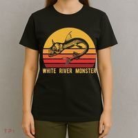 White River Monster Arkansas Cryptid Horned Fish T-Shirt thumb 4