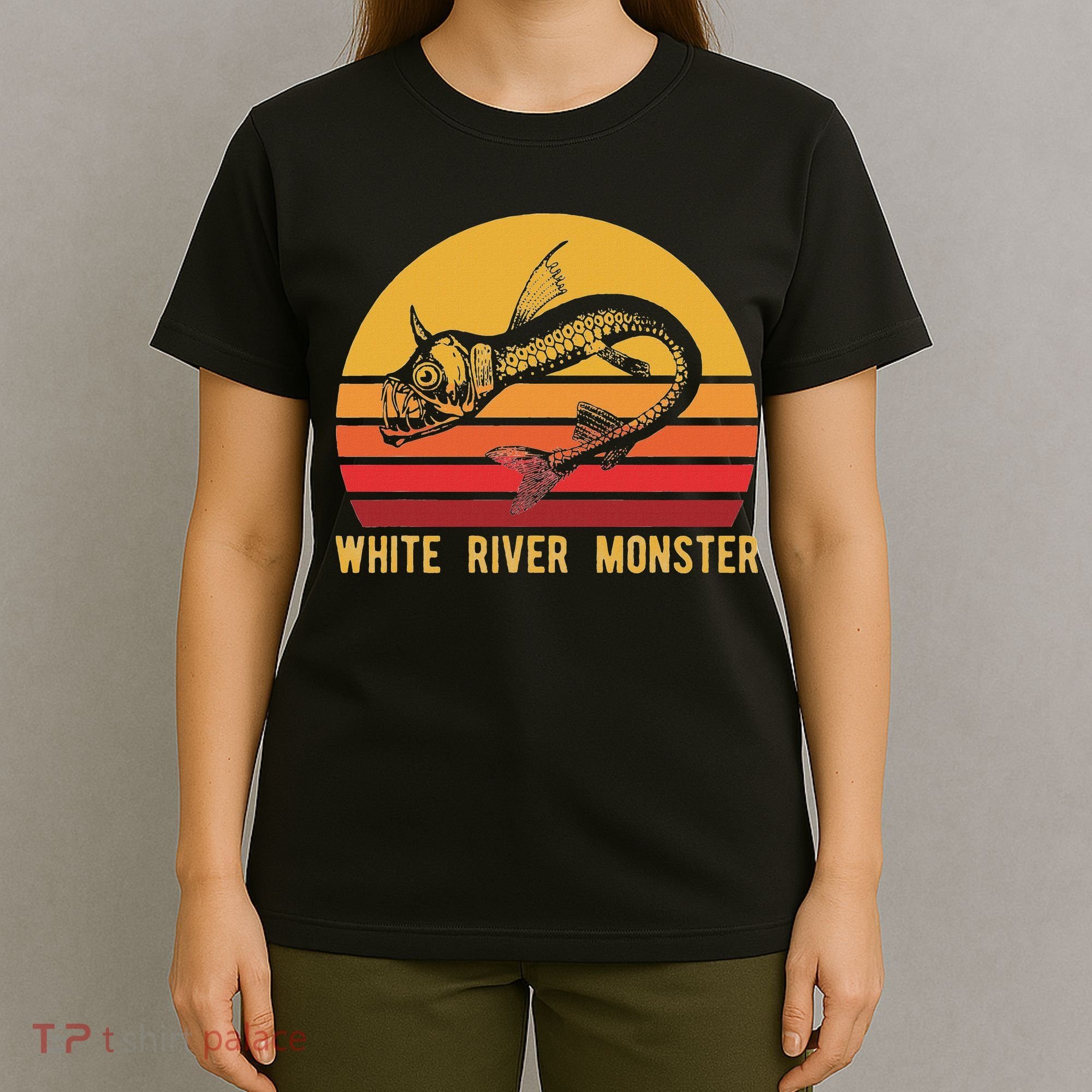 White River Monster Arkansas Cryptid Horned Fish T-Shirt
