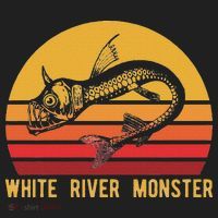 White River Monster Arkansas Cryptid Horned Fish Beanie thumb 2