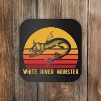 White River Monster Arkansas Cryptid Horned Fish Coaster thumb 0
