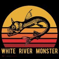 White River Monster Arkansas Cryptid Horned Fish Women's Hoodie thumb 2