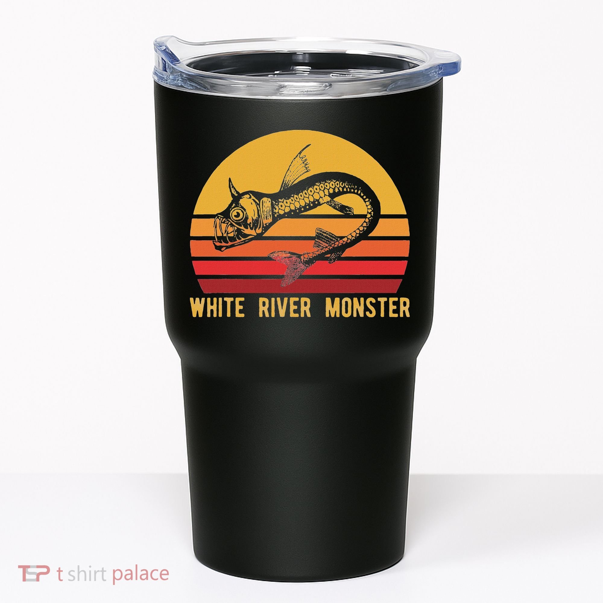White River Monster Arkansas Cryptid Horned Fish Tumbler