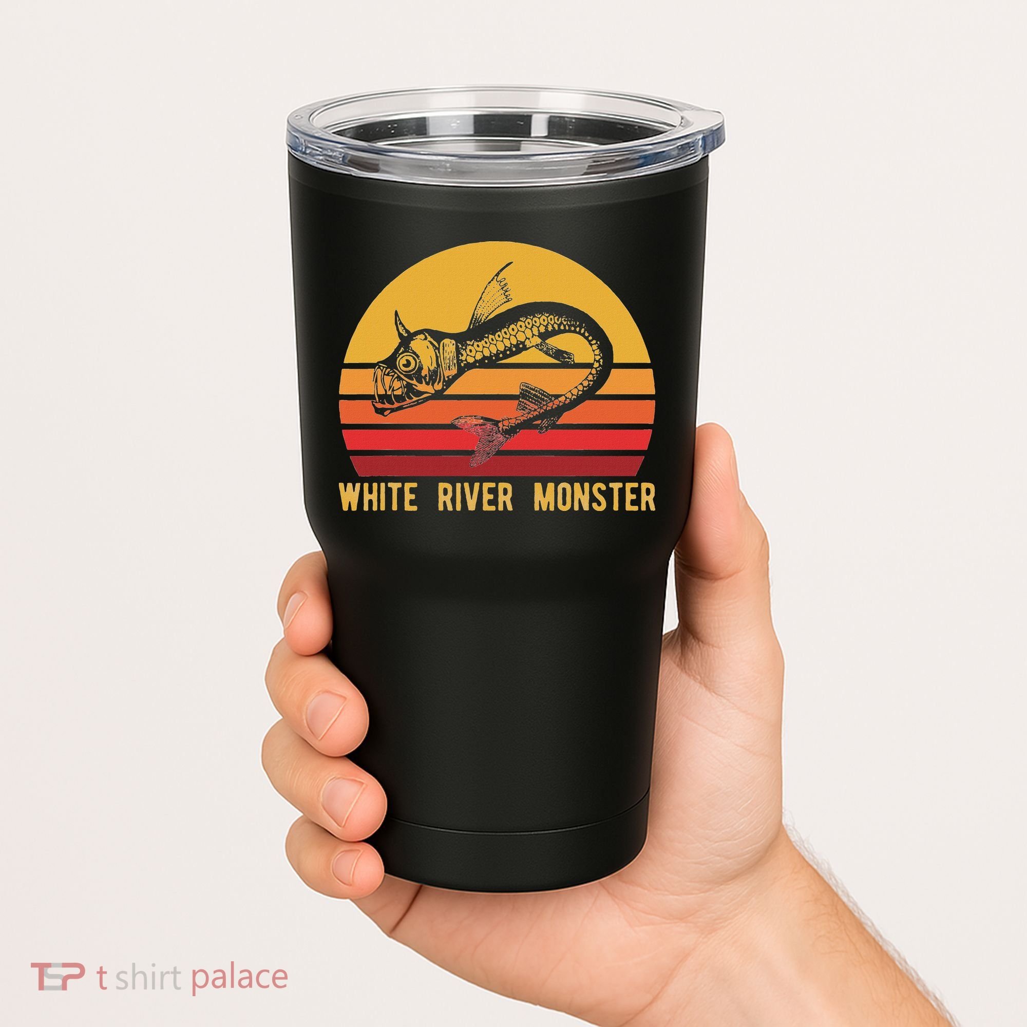 White River Monster Arkansas Cryptid Horned Fish Tumbler