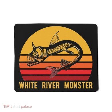 White River Monster Arkansas Cryptid Horned Fish Mousepad