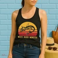 White River Monster Arkansas Cryptid Horned Fish Women's Tank Top thumb 2