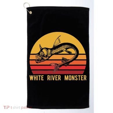 White River Monster Arkansas Cryptid Horned Fish Golf Towel