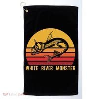 White River Monster Arkansas Cryptid Horned Fish Golf Towel thumb 0