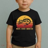White River Monster Arkansas Cryptid Horned Fish Toddler T-Shirt thumb 2