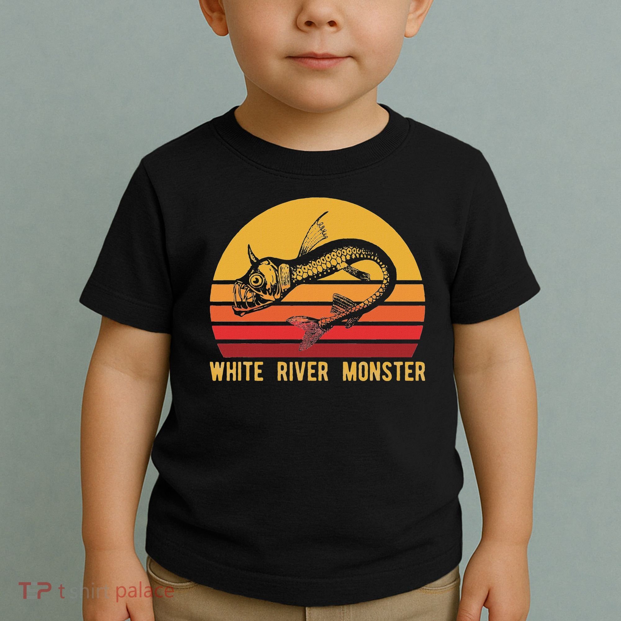 White River Monster Arkansas Cryptid Horned Fish Toddler T-Shirt