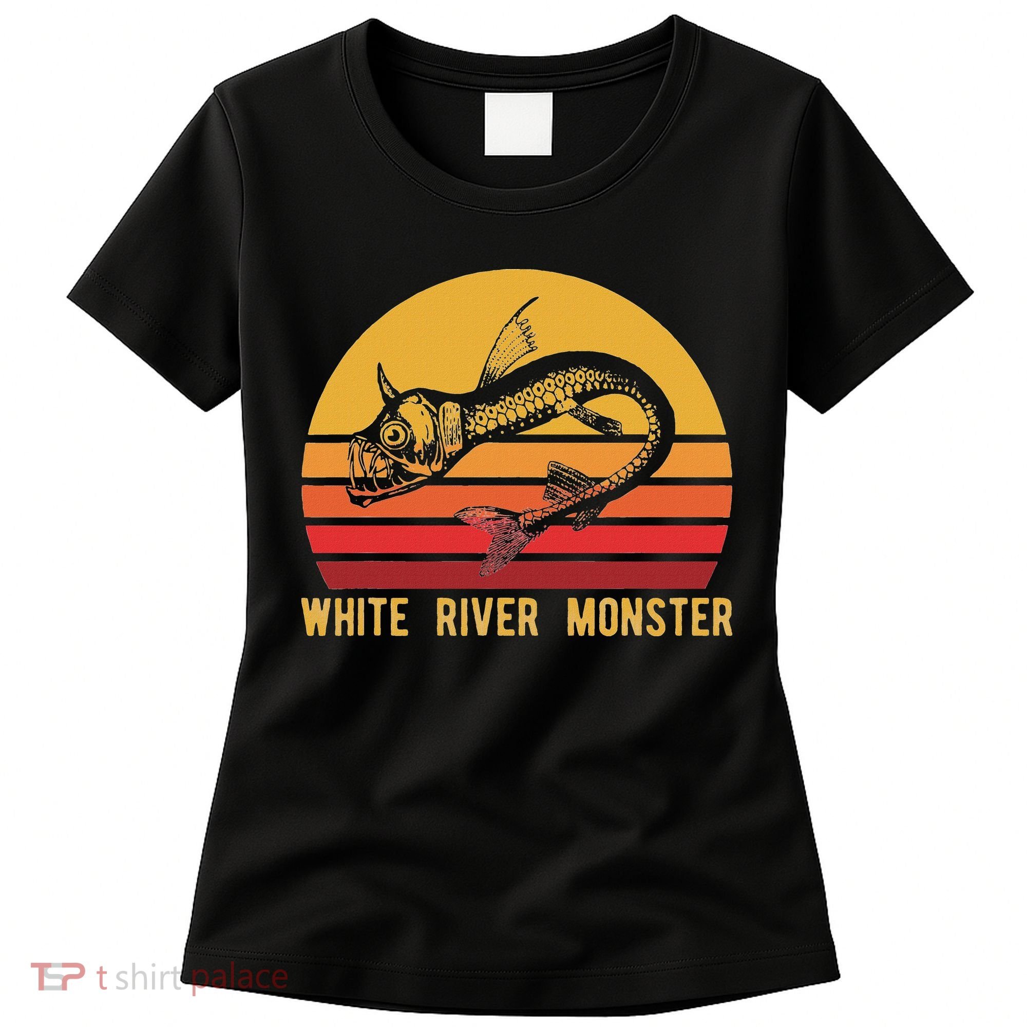 White River Monster Arkansas Cryptid Horned Fish Women's T-Shirt