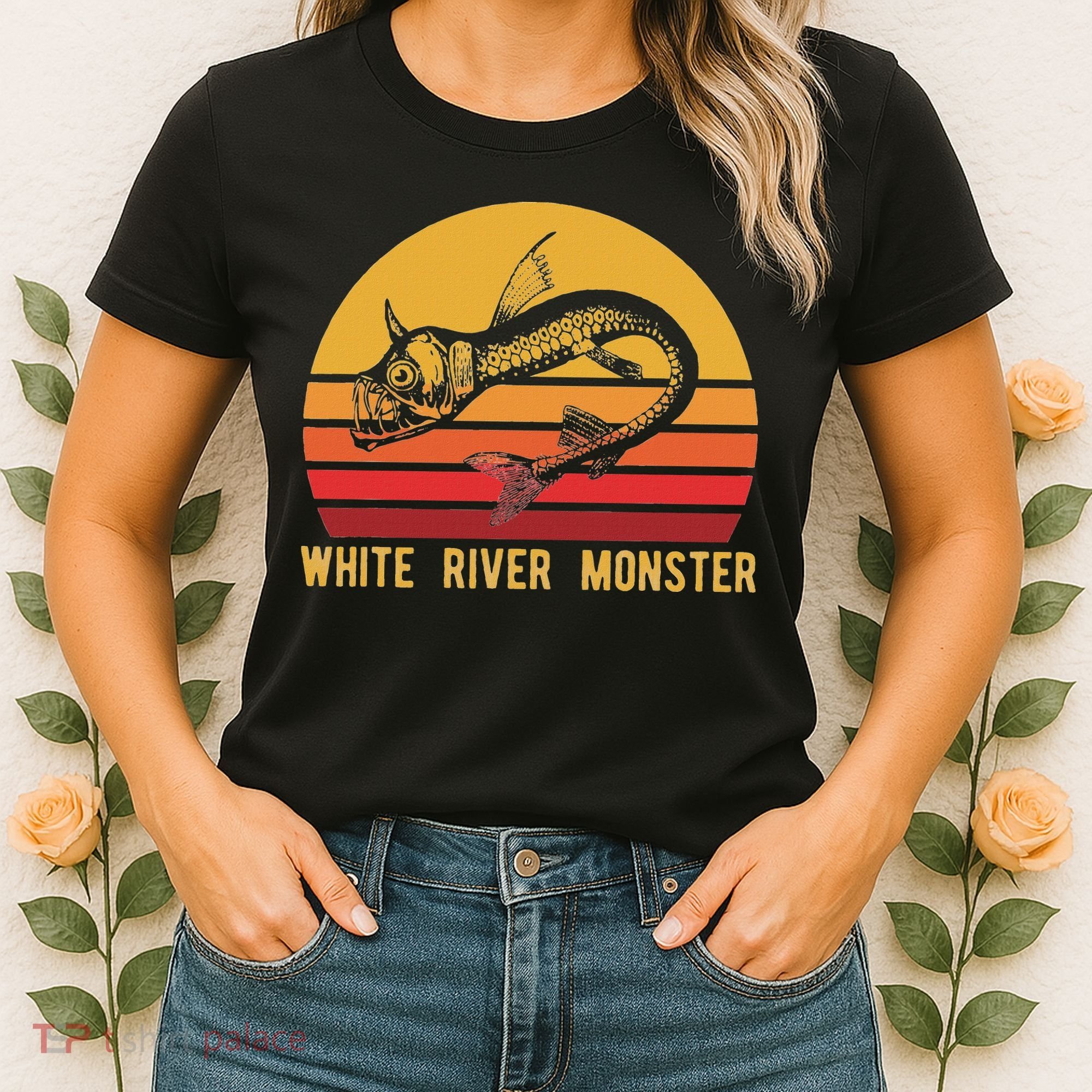 White River Monster Arkansas Cryptid Horned Fish Women's T-Shirt