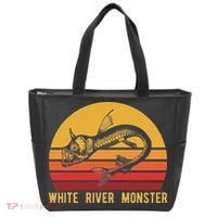 White River Monster Arkansas Cryptid Horned Fish Tote Bag thumb 0