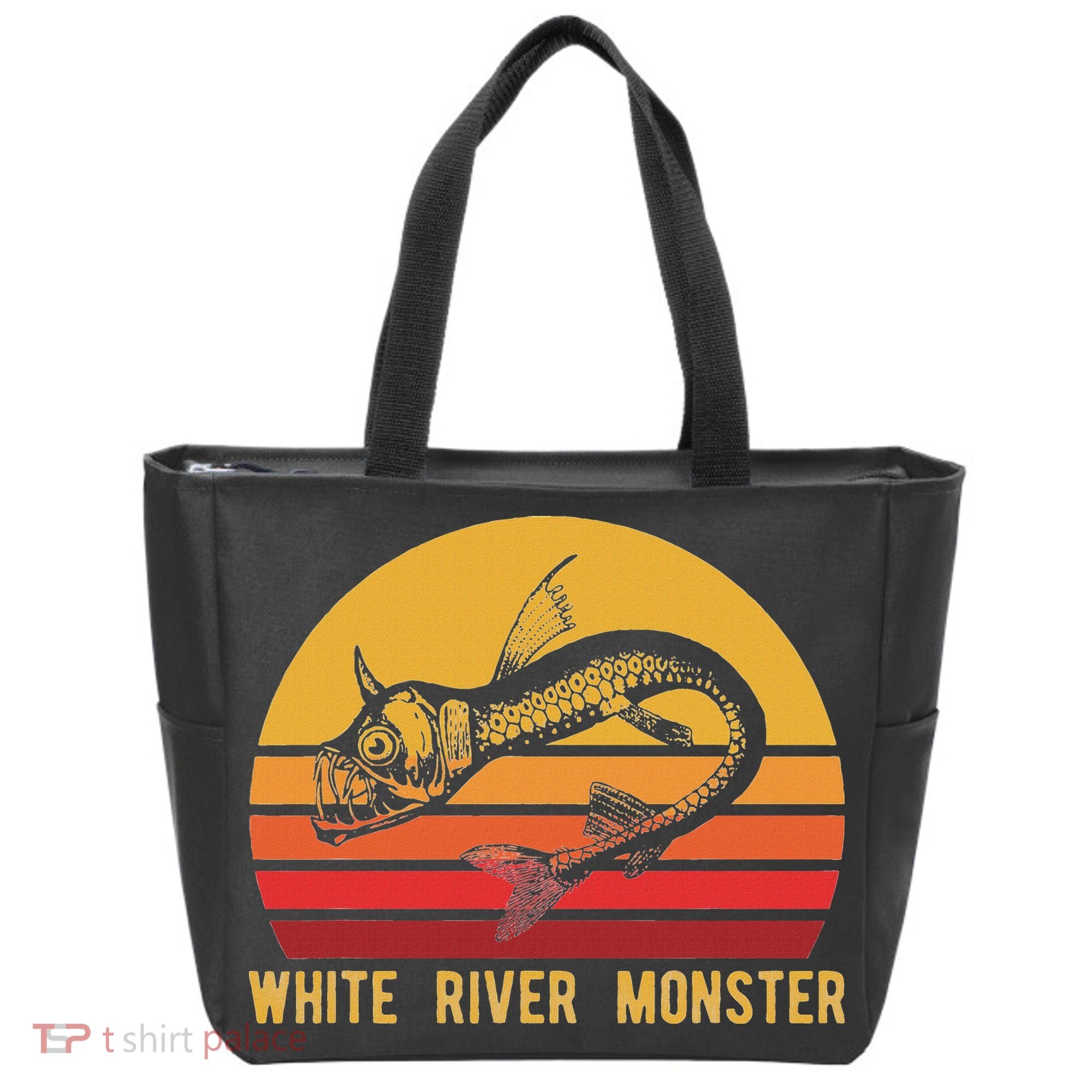 White River Monster Arkansas Cryptid Horned Fish Tote Bag