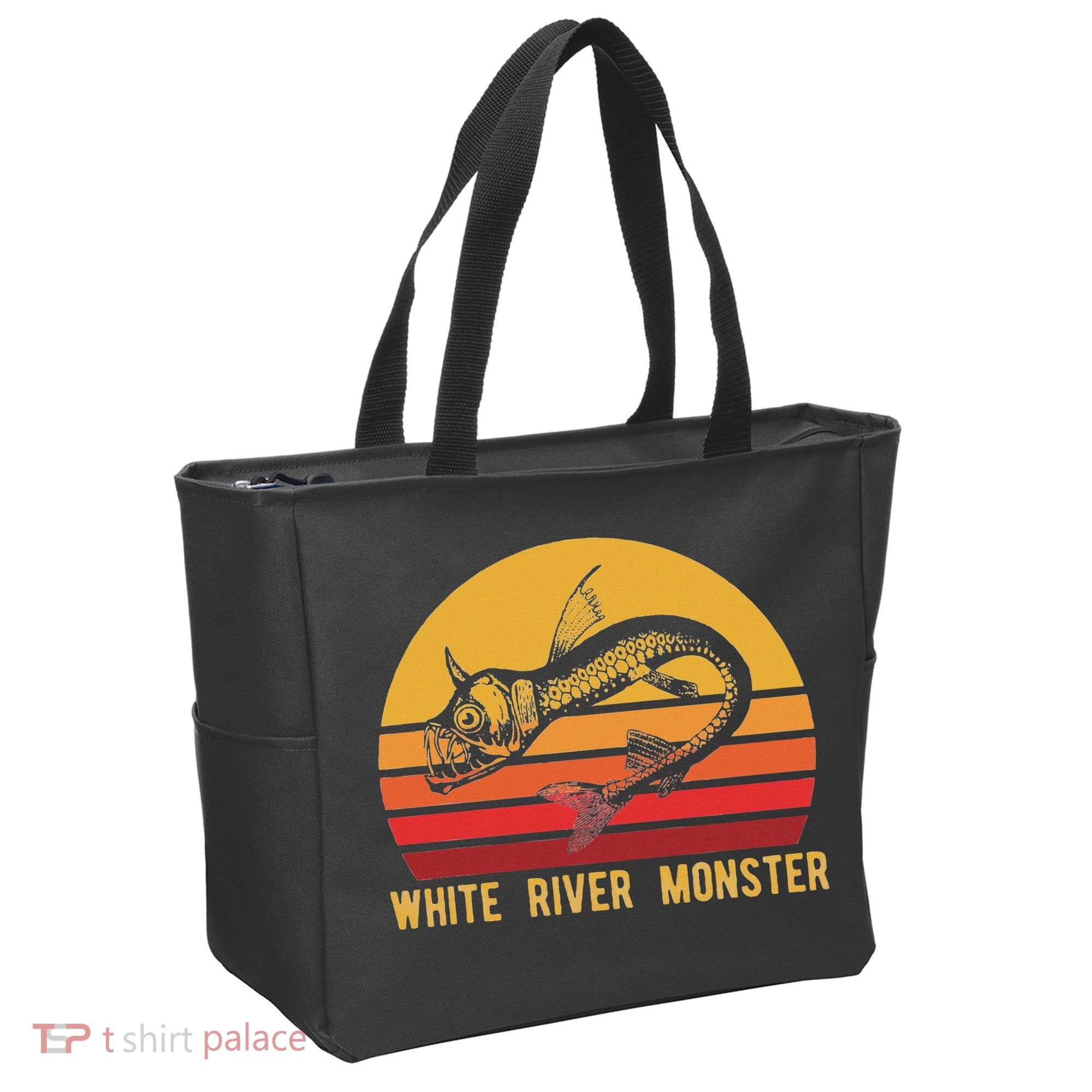 White River Monster Arkansas Cryptid Horned Fish Tote Bag