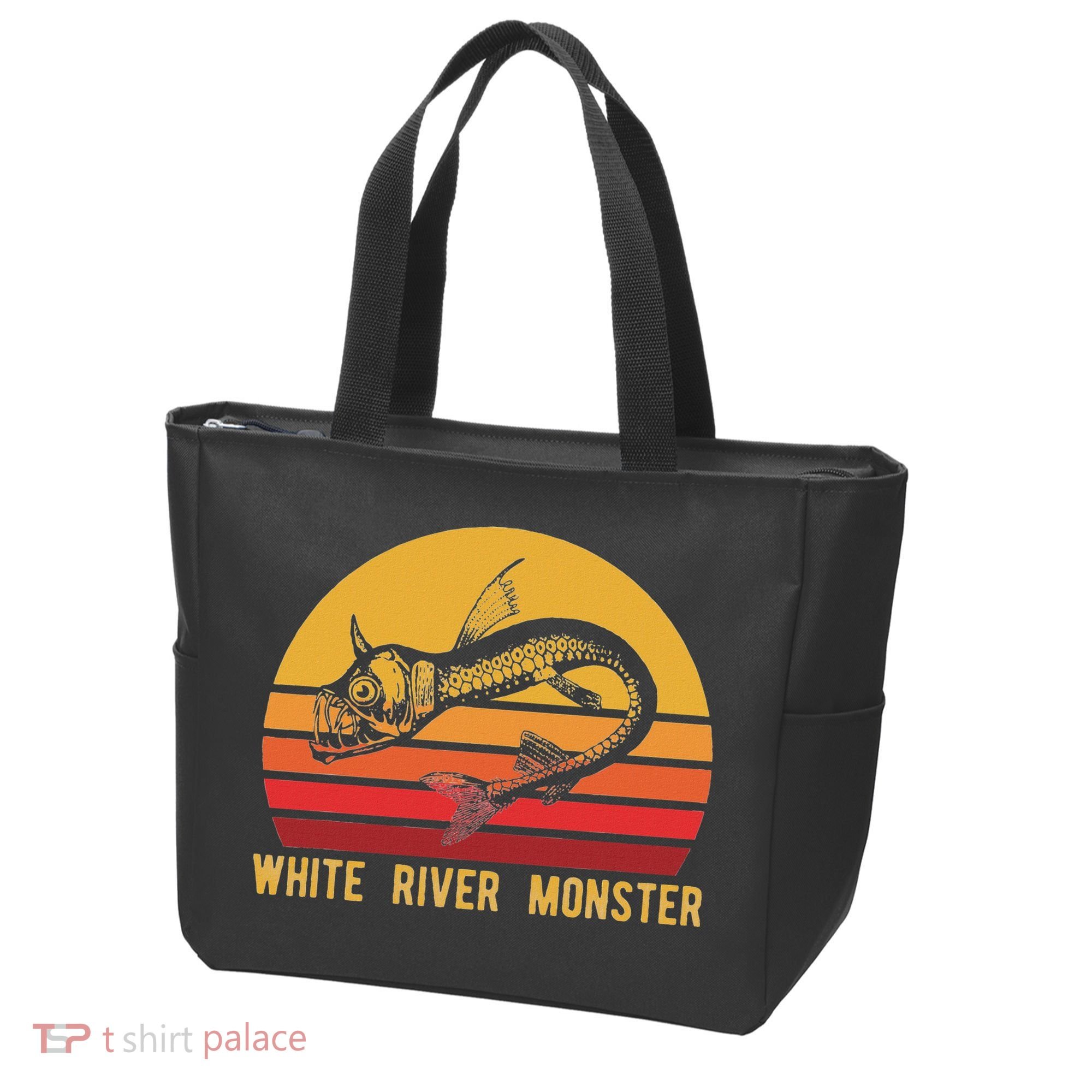White River Monster Arkansas Cryptid Horned Fish Tote Bag