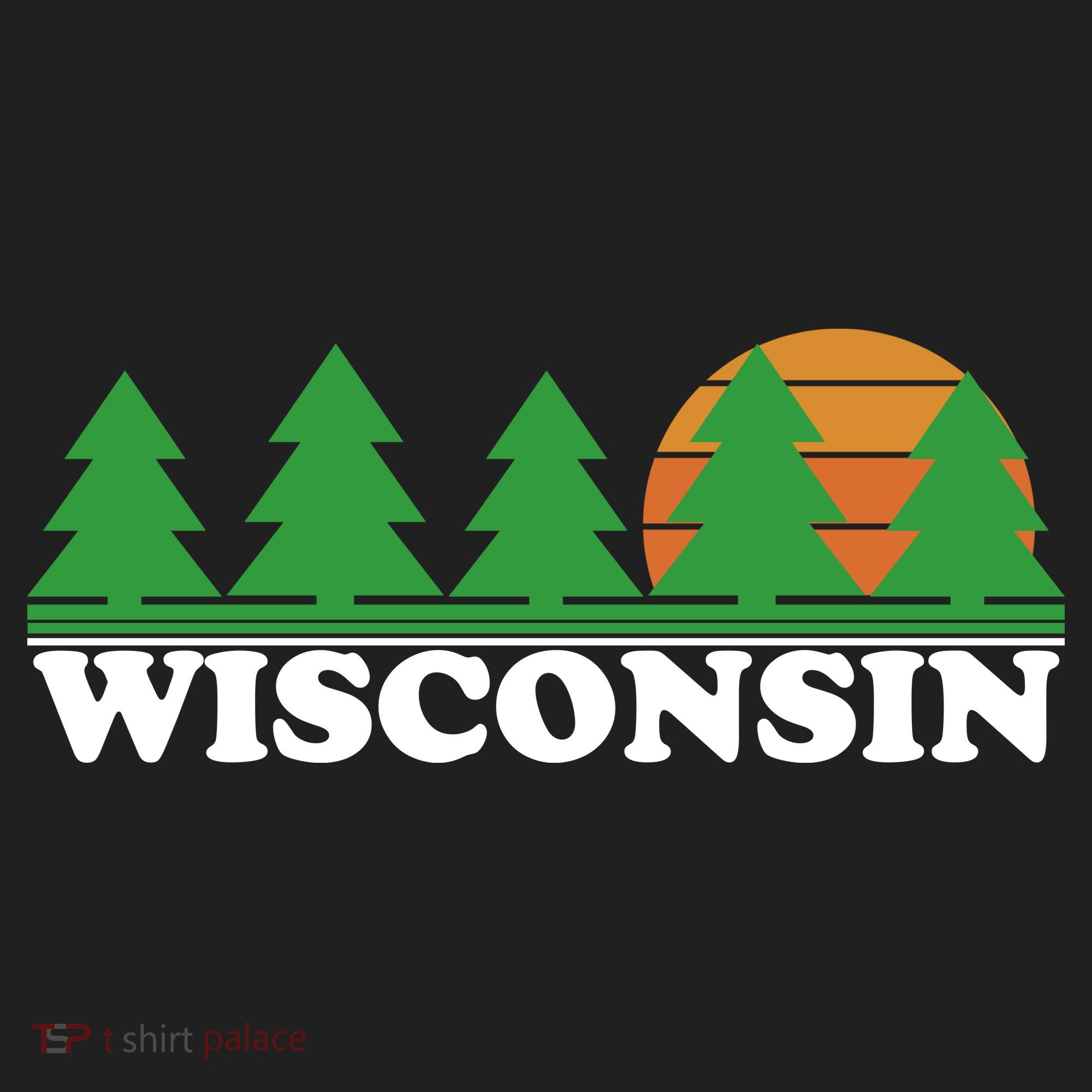 Wisconsin Retro Nature Women's Sweatshirt
