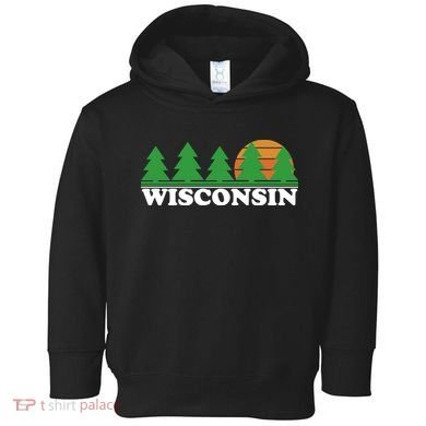 Wisconsin Retro Nature Toddler Hoodie