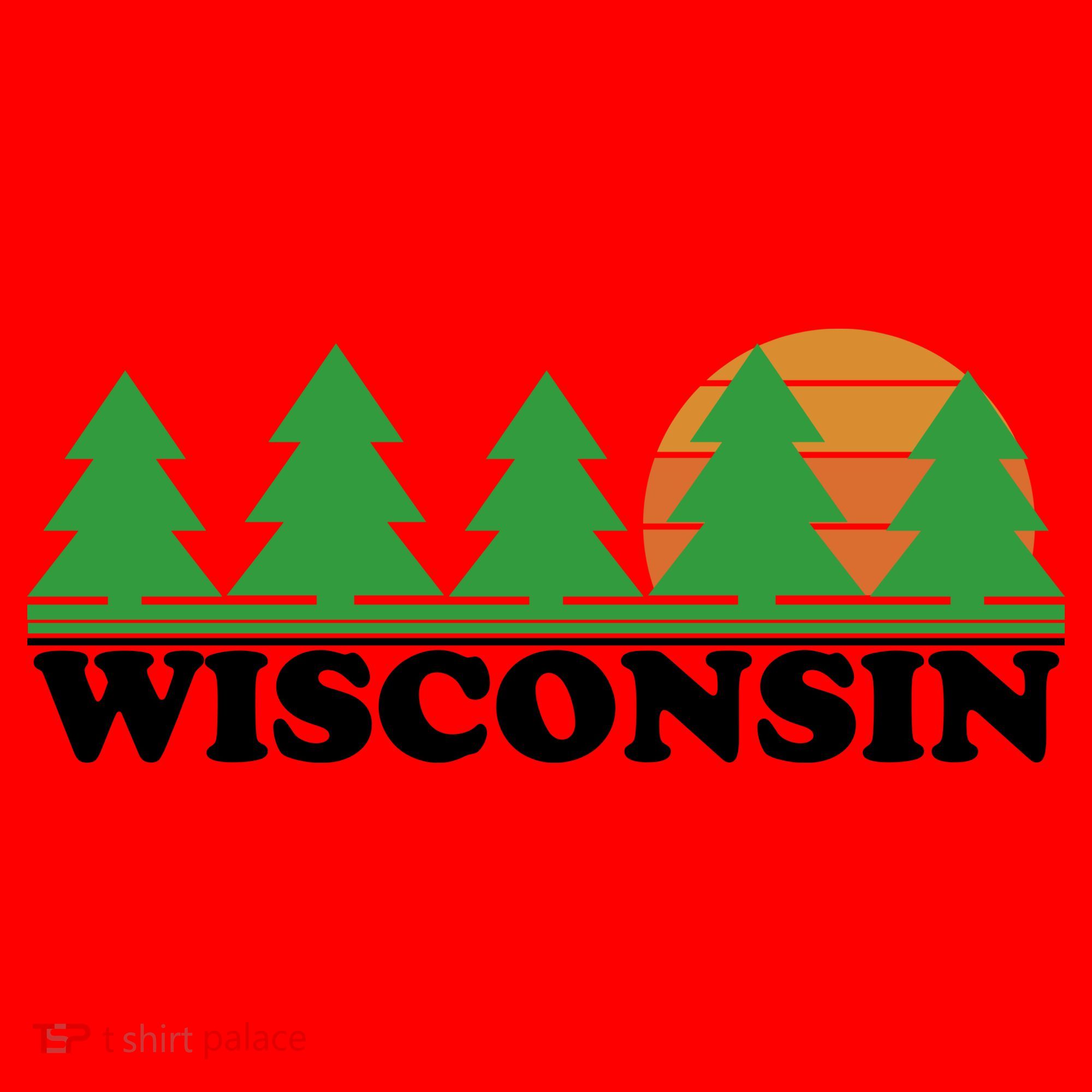 Wisconsin Retro Nature Santa Hat