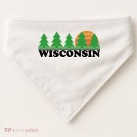 Wisconsin Retro Nature USA-Made Doggie Bandana thumb 0