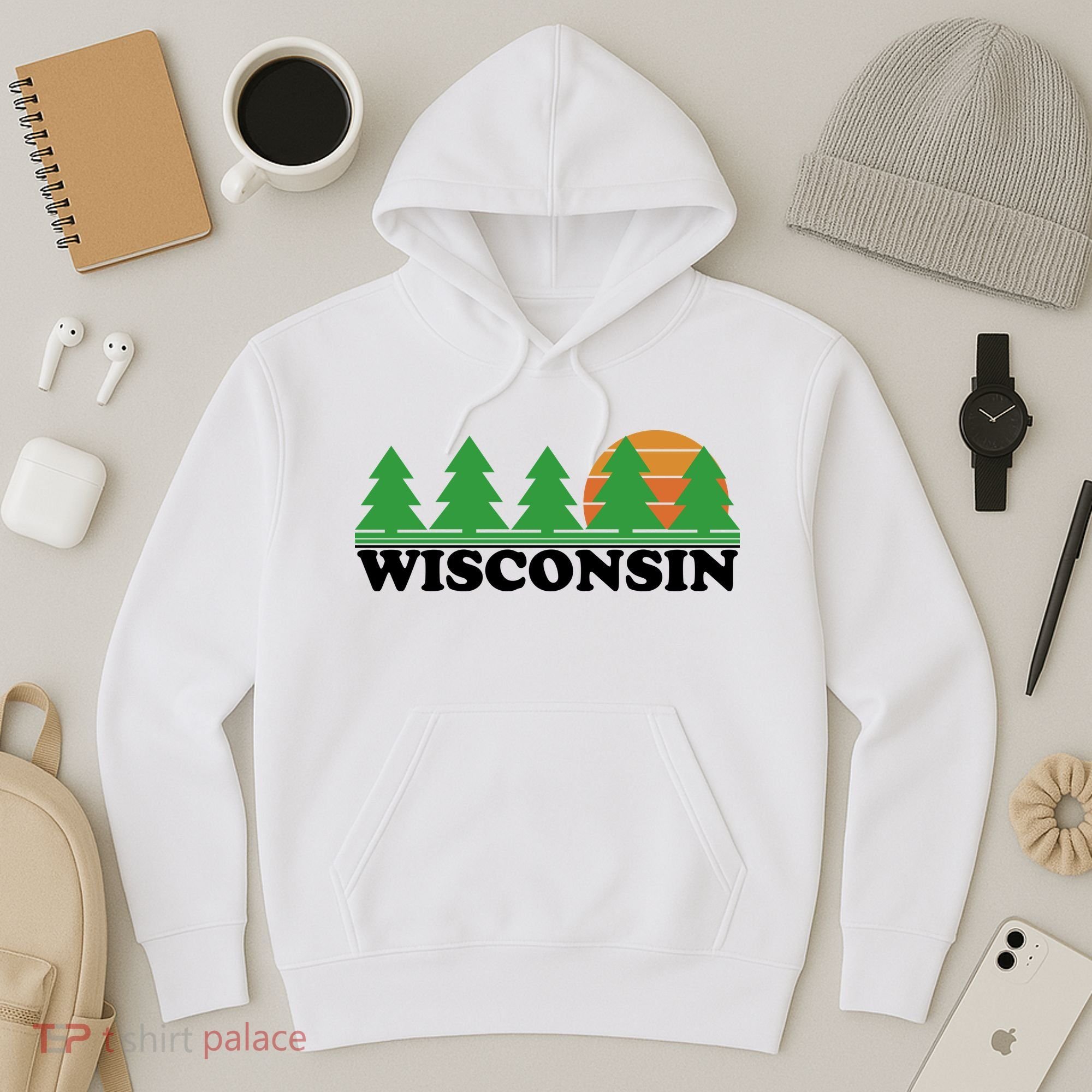 Wisconsin Retro Nature Hoodie