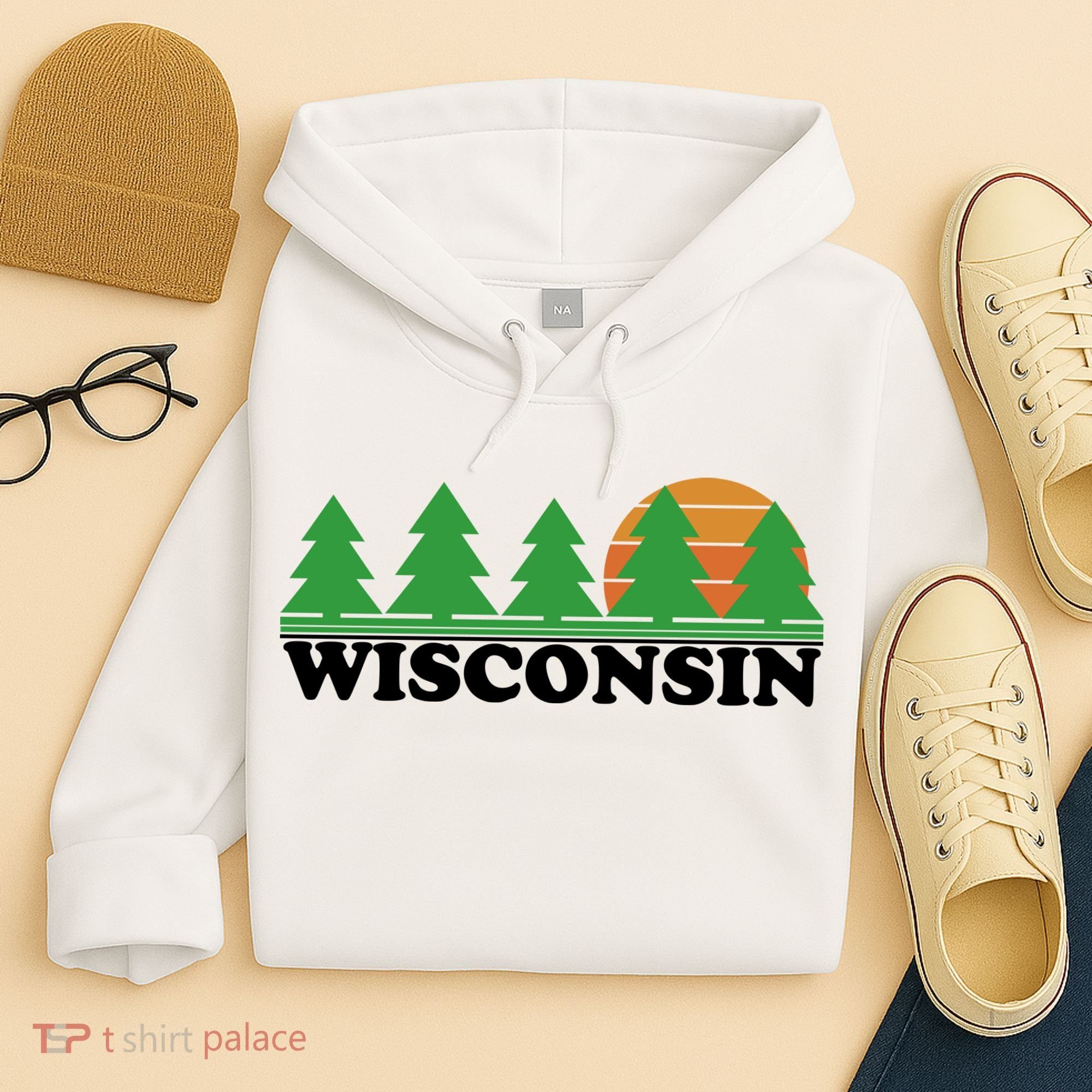 Wisconsin Retro Nature Hoodie