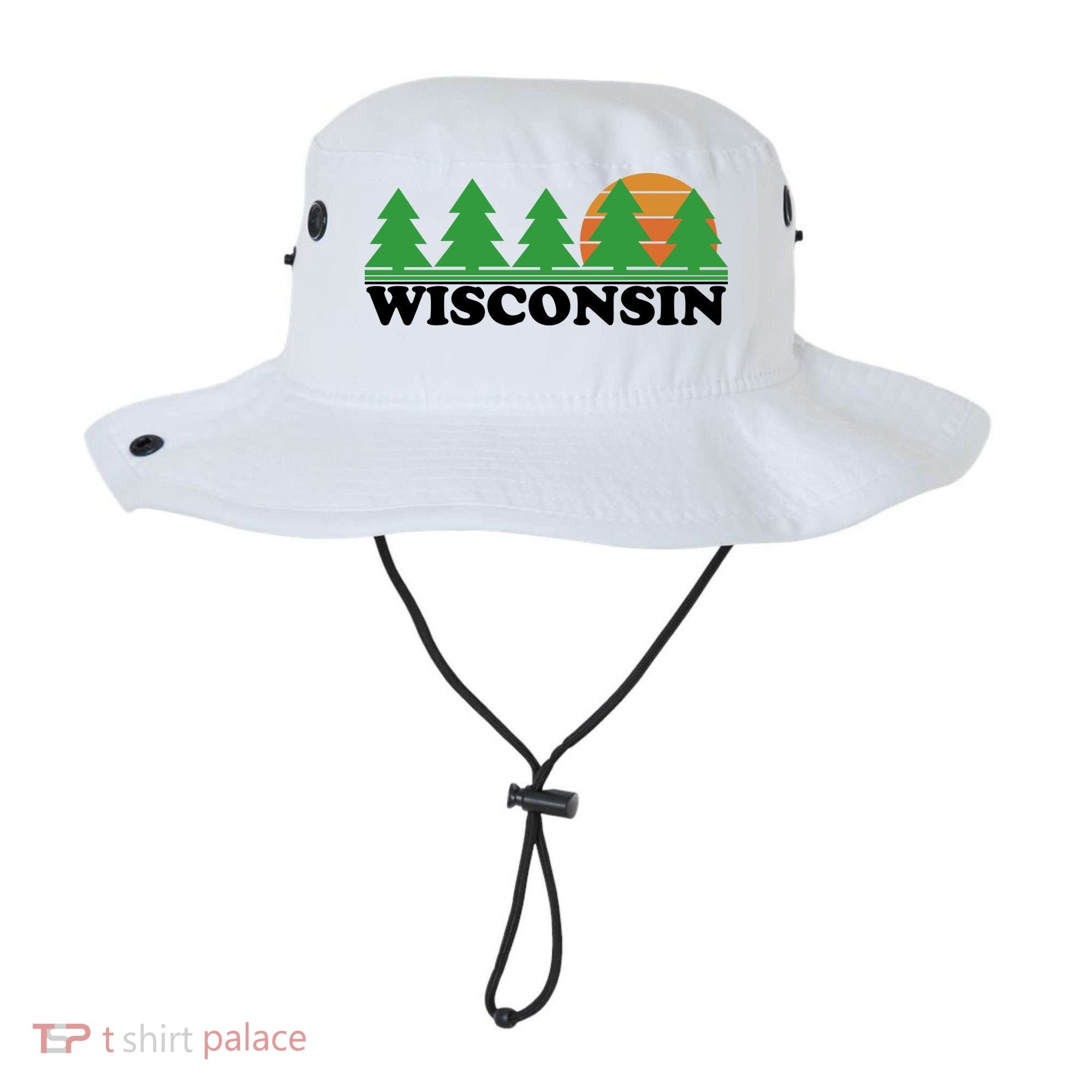Wisconsin Retro Nature Bucket Hat
