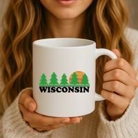 Wisconsin Retro Nature Coffee Mug thumb 3
