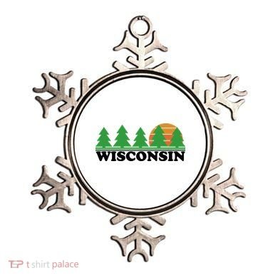 Wisconsin Retro Nature Ornament
