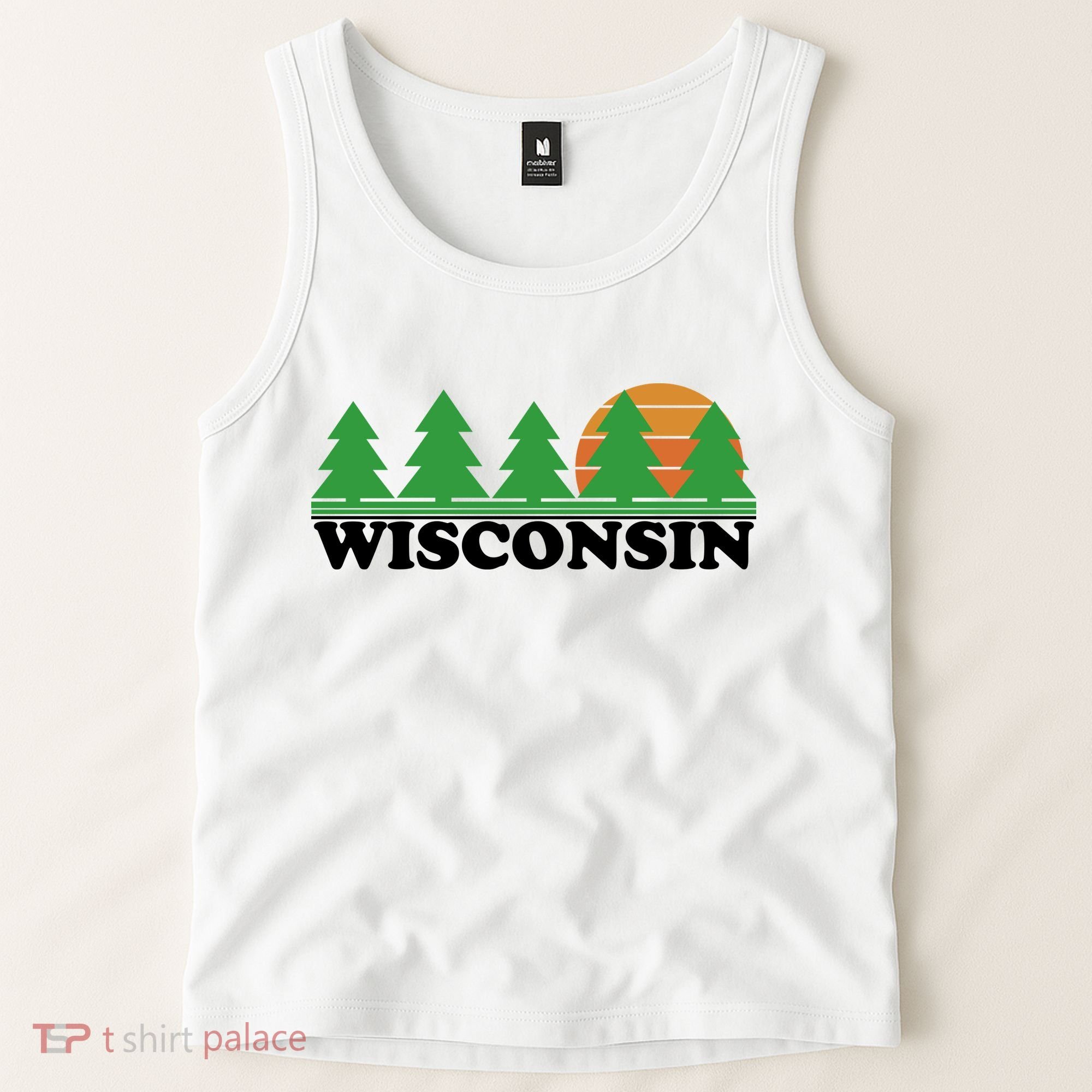Wisconsin Retro Nature Tank Top