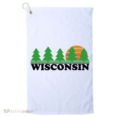 Wisconsin Retro Nature Golf Towel