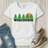 Wisconsin Retro Nature Women's T-Shirt thumb 3