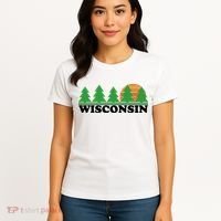 Wisconsin Retro Nature Women's T-Shirt thumb 4