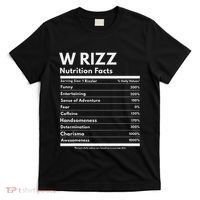 W Rizz Nutrition Facts Funny W Rizz Saying Rizz T-Shirt thumb 0
