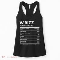 W Rizz Nutrition Facts Funny W Rizz Saying Rizz Women's Tank Top thumb 0