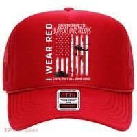 Wear Red On Fridays Military Veteran Support Our Troops Flag Hat thumb 0