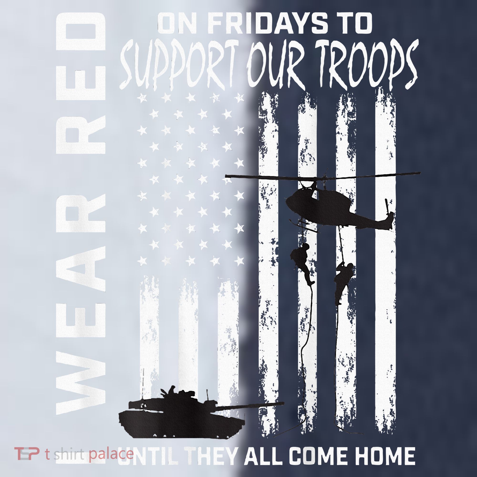 Wear Red On Fridays Military Veteran Support Our Troops Flag Sport-Tek Competitor United Soccer Jersey
