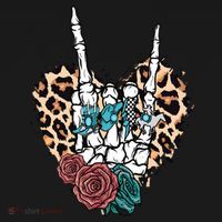 Western Rock On Skeleton Hand Halloween Tote Bag thumb 4
