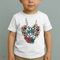 Western Rock On Skeleton Hand Halloween Toddler T-Shirt thumb 2