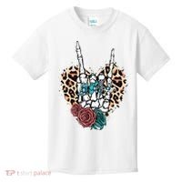 Western Rock On Skeleton Hand Halloween Kids T-Shirt thumb 0